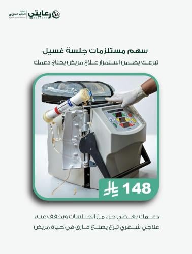 A share of dialysis session supplies