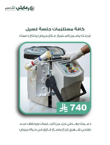 Dialysis session supplies (month)