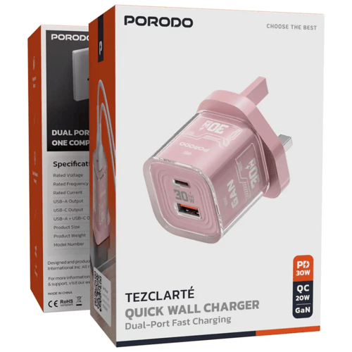 فيش بيت مدخل Pd 30w مدخل Usb 20w من Porodo