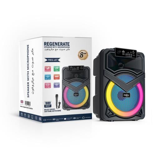 اسبيكر REGENERATE اسود Reg-S07+مايك
