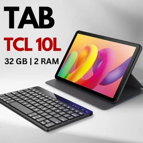 تاب TCL 10L اسود 32 جيجابايت 10 انش واى فاي + كيبو...