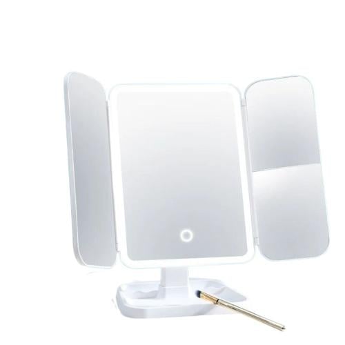 مرآة مكياج كبيرة ثلاثية مع إضاءة Lutors