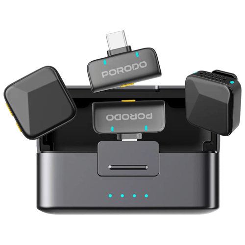 مايكروفون بورودو Orion لاسلكي بمنافذ Type-C و Ligh...