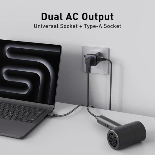 شاحن جداري 20 واط متعدد المداخل مع منفذ USB ومنفذي...