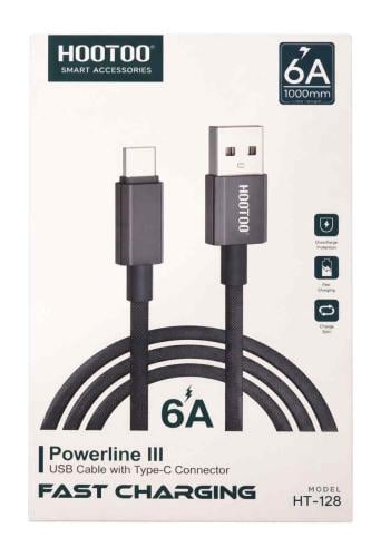 كيبل تايب سي Usb قماش طول متر HooToo