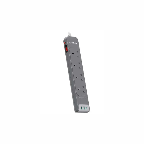 توصيلة 4 منافذ طاقة ومنفذين USB ومنفذ PD بطول 3 مت...