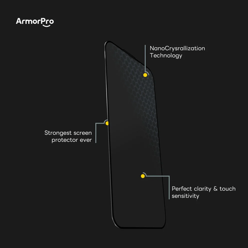 استيكر حماية شفاف ايفون 15 سيراميك ArmorPro