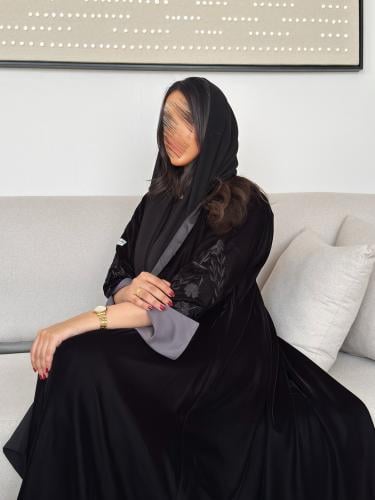 عباية غصون (رمادي)