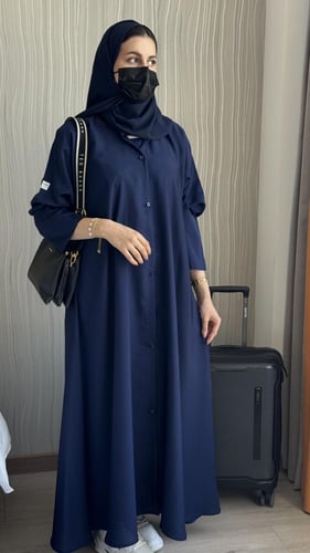 عباية نسناس كحلي