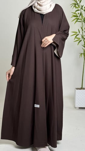 عباية دبل فيس بني / بيج