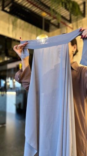 طرحة ربط ثابته رمادي