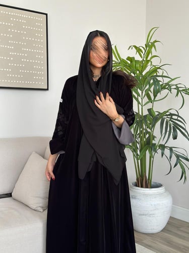 عباية غصون (رمادي)