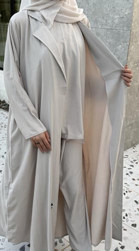 عبايه سفر ياقه بيج