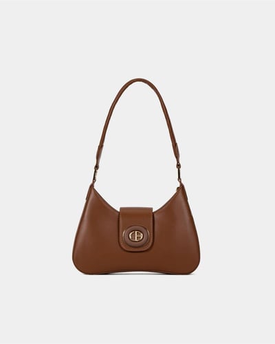 شنطة نسائية بلون بني