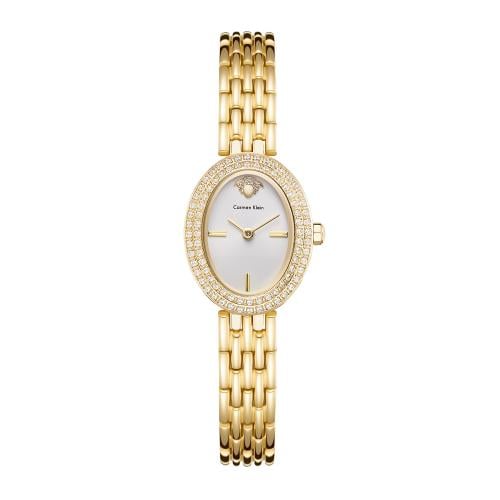ساعة نسائية كارمن كلاين ستيل بلون ذهبي
