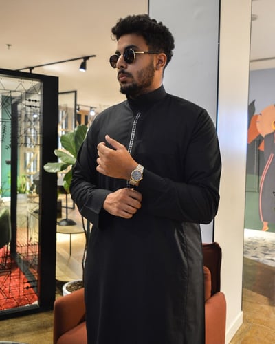 ساعة ناصر من ستانلس ستيل بلون فضي و ذهبي GAS044M