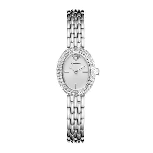 ساعة نسائية كارمن كلاين ستيل بلون فضي