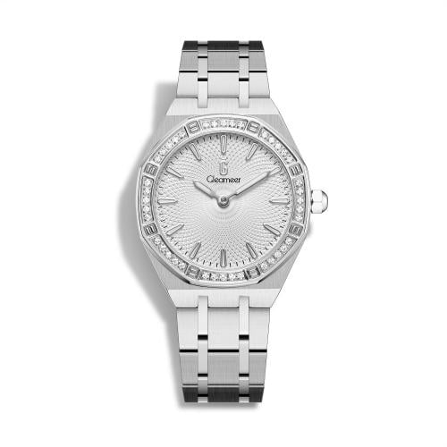 ساعة نسائية قليمير ستيل بلون فضي