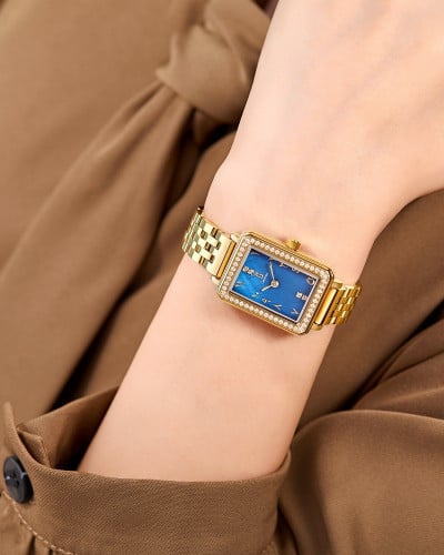 ساعة هبه من ستانلس ستيل بلون ذهبي GAS023F