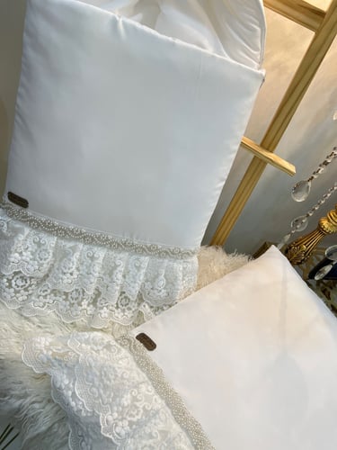 مفرش مواليد مع الشك و اللؤلؤ