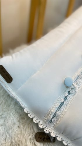 مدس ولادي + افرول مقاس من 0-3+ قبعة فرنسية