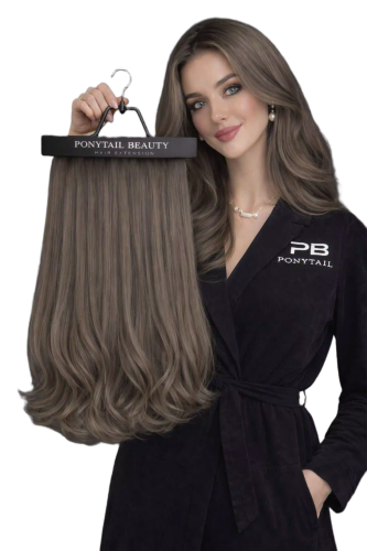 كلبسات 1 قطعة أشقر رمادي متوسط طبيعي