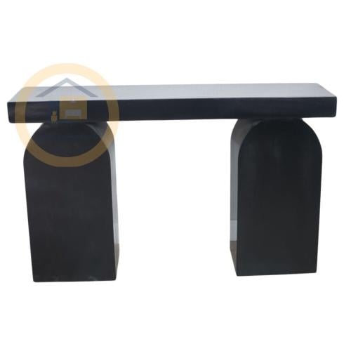 طاولة استقبال كونسول خشب كامل لون اسود