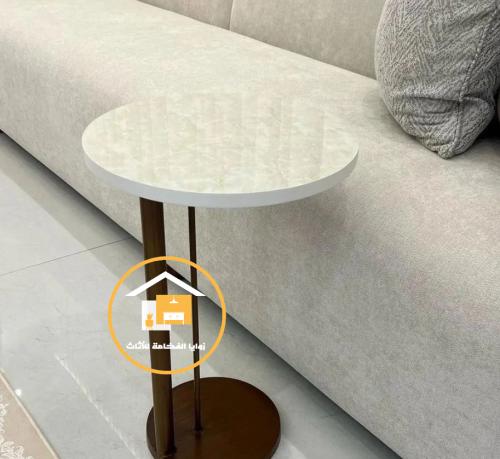 طاولة خدمة بني سطح بديل رخام
