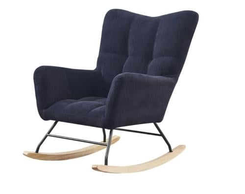 كرسي هزاز قماش رتان