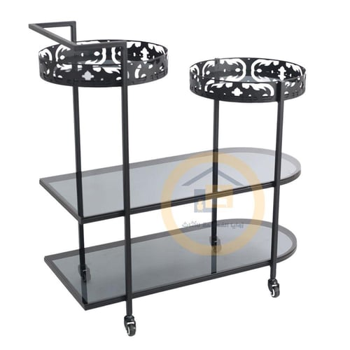 عربية تقديم لون اسود 4 دور مع ليزر بشكل انيق وسطح...