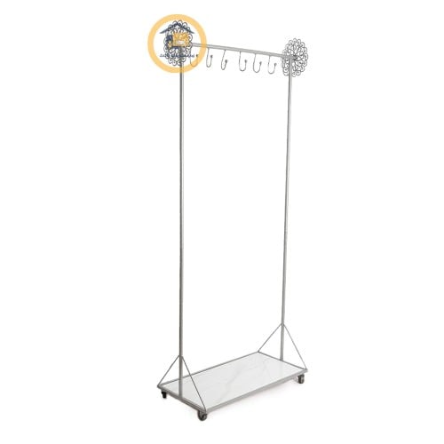 علاق ملابس القاعدة حديد وسطح سيراميك