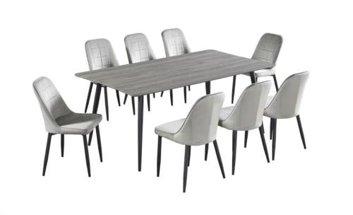 طاولة طعام 8كرسي سطح خشب