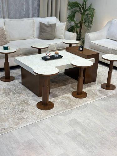 طقم طاوله بديل الرخام