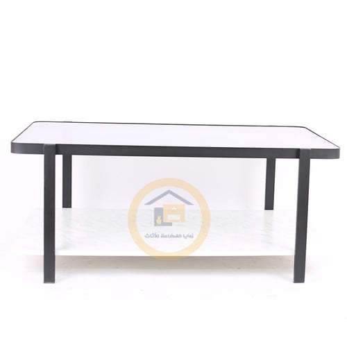 طاولة قهوة مع 4 طاولات قهوه دورين سطح خشب ابيع مع...