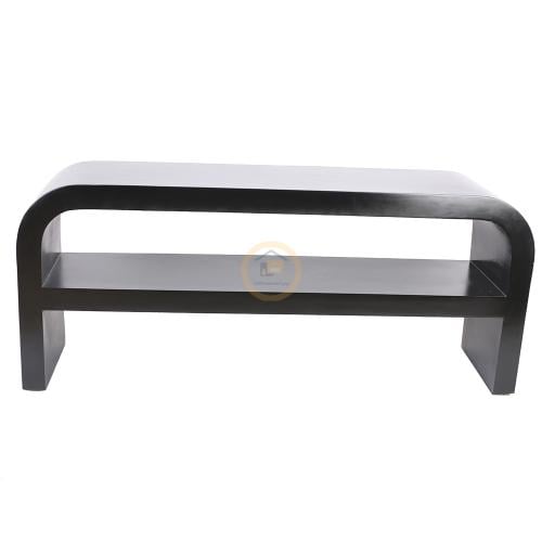 طاولة تلفزيون خشب كامل لون اسود