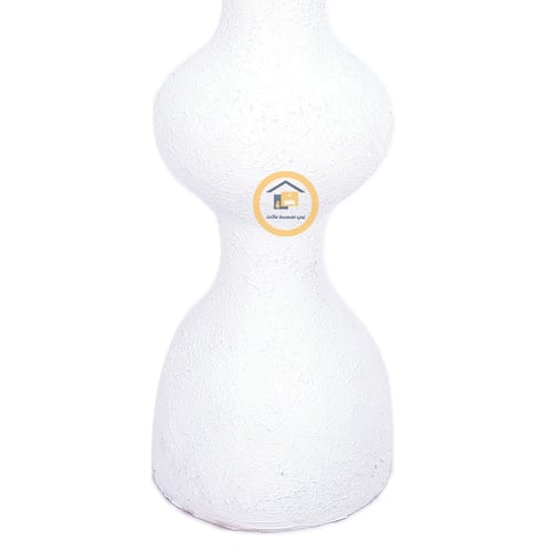 طاولة خدمة رخام صناعي لون ابيض خشن سطح زجاج شفاف