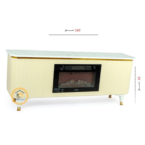 طاولة بلازما مع دفاية لون بيج قواعد بلاستيكية