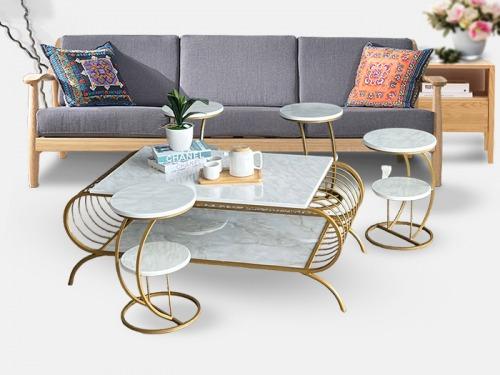 طقم طاولة بيضاوي سطح خشب دورين عدد 5 حبة