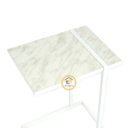 طاولة خدمة حديد وسطح خشب