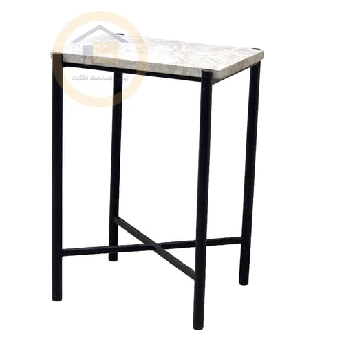 طاولة خدمة شكل مستطيل قواعد حديد لون أسود