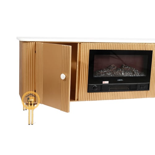 طاولة بلازما مع دفاية لون ذهبي رجل استيل