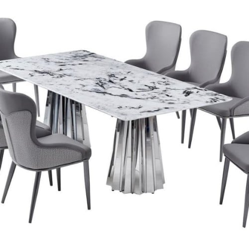 طاولة طعام 8كراسي انيقة