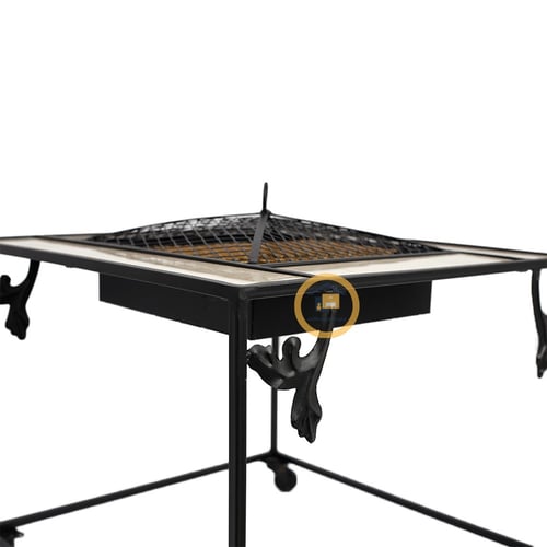 منقل مربع مع كفرات