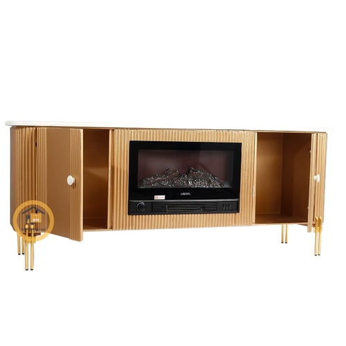 طاولة بلازما مع دفاية لون ذهبي رجل استيل