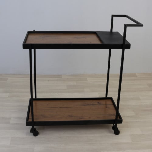 عرببية تقديم أسود دورين خشب بني