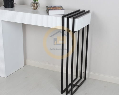 طاولة مدخل كونسول لون أبيض