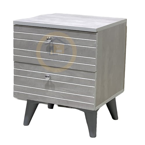 كومودينو طاولة سرير جانبيّة بابين