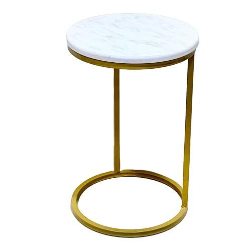 طاولة خدمة لون ذهبي