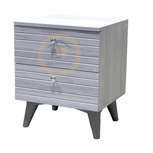 كومودينو طاولة سرير جانبيّة بابين