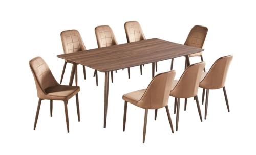 طاولة طعام 8كرسي سطح خشب